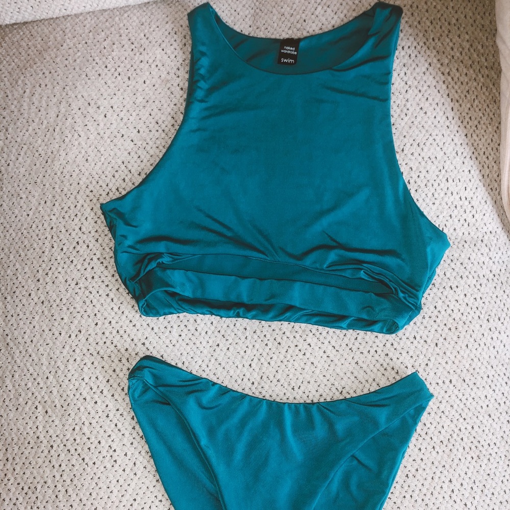 Teal blue bikini